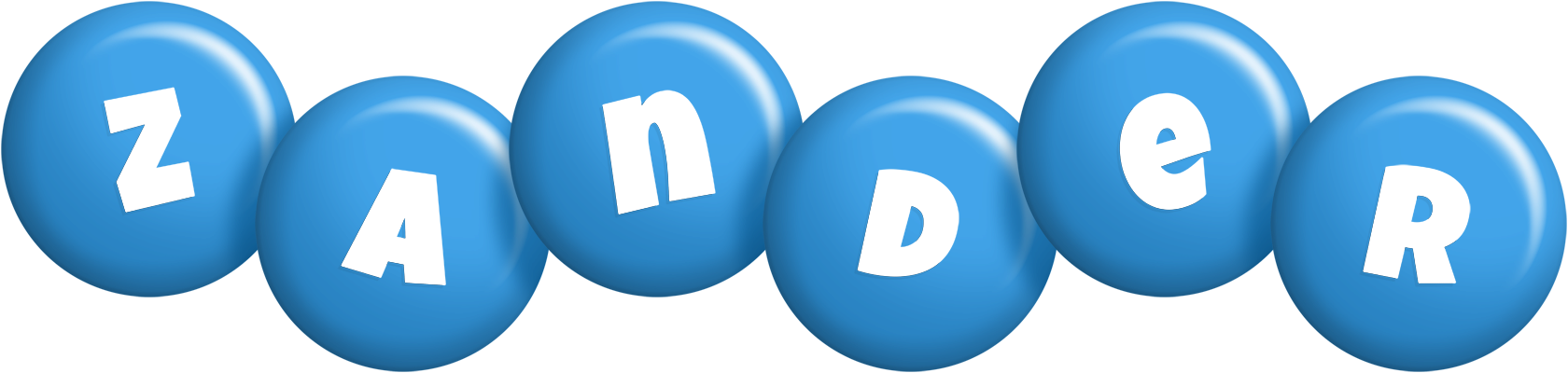 Zander candy-blue logo