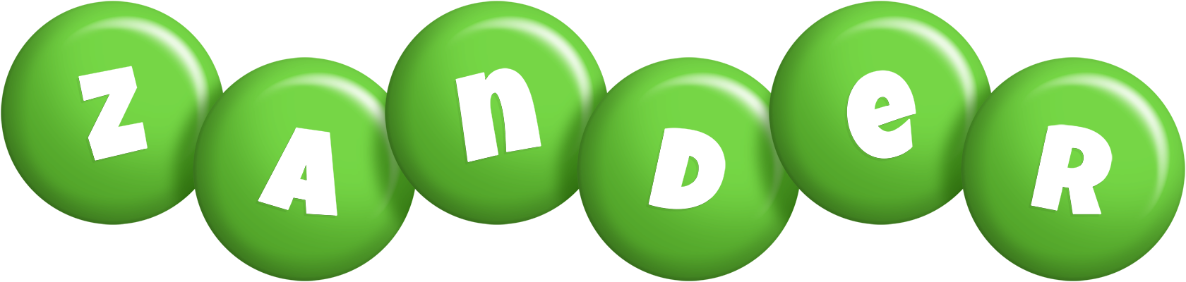 Zander candy-green logo