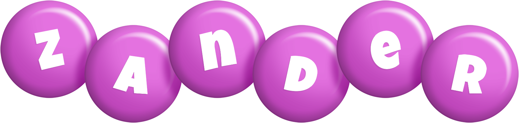 Zander candy-purple logo