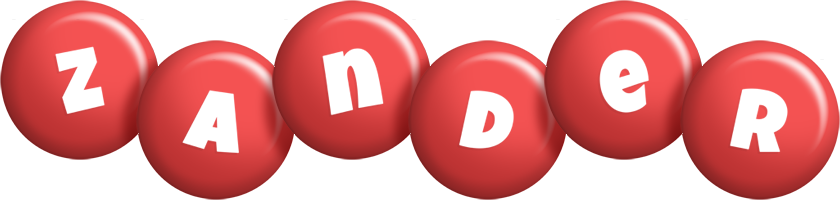 Zander candy-red logo
