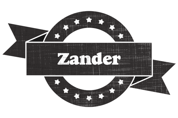 Zander grunge logo