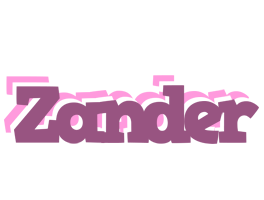 Zander relaxing logo