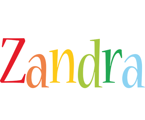 Zandra birthday logo