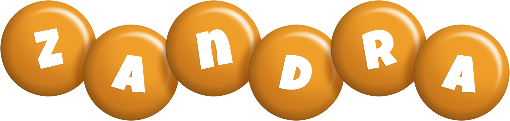 Zandra candy-orange logo