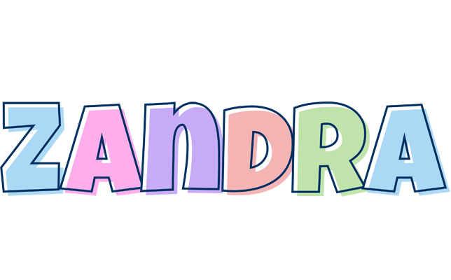 Zandra pastel logo