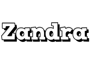 Zandra snowing logo