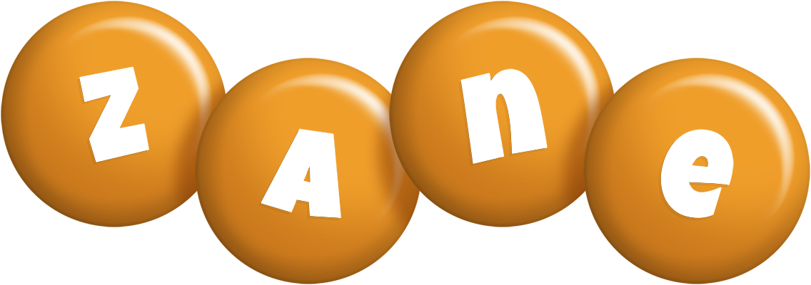Zane candy-orange logo