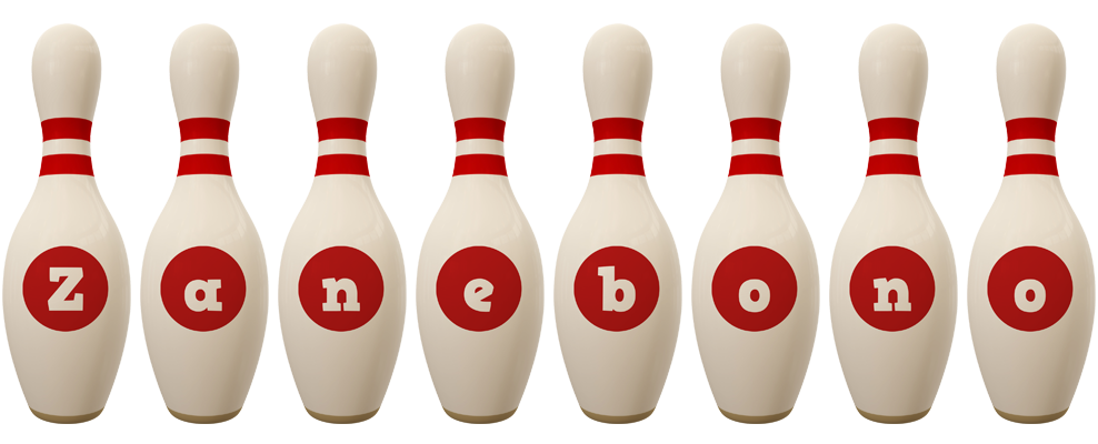 Zanebono bowling-pin logo
