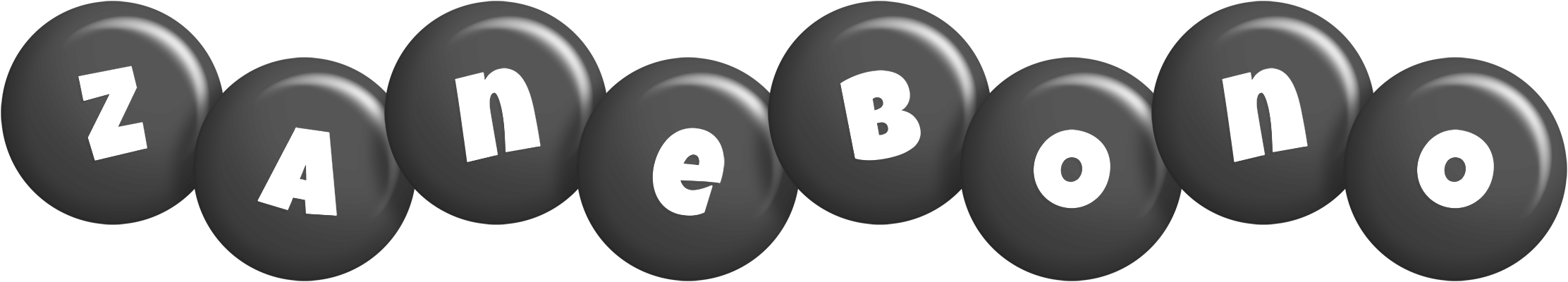 Zanebono candy-black logo