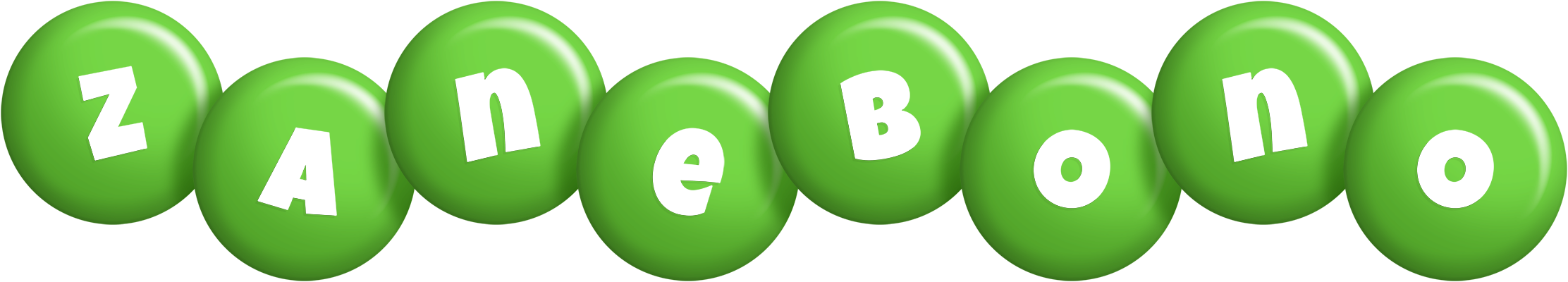 Zanebono candy-green logo