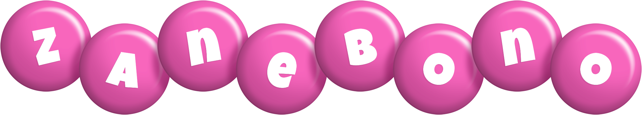 Zanebono candy-pink logo