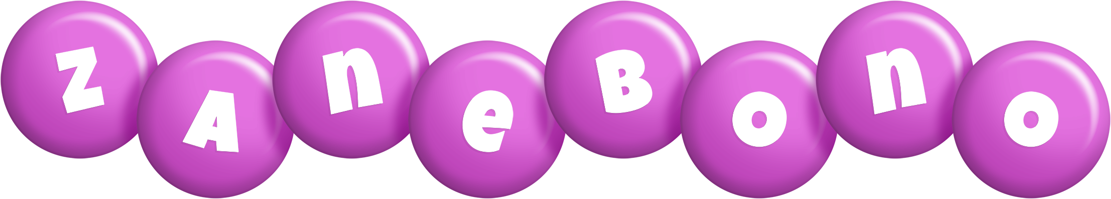 Zanebono candy-purple logo