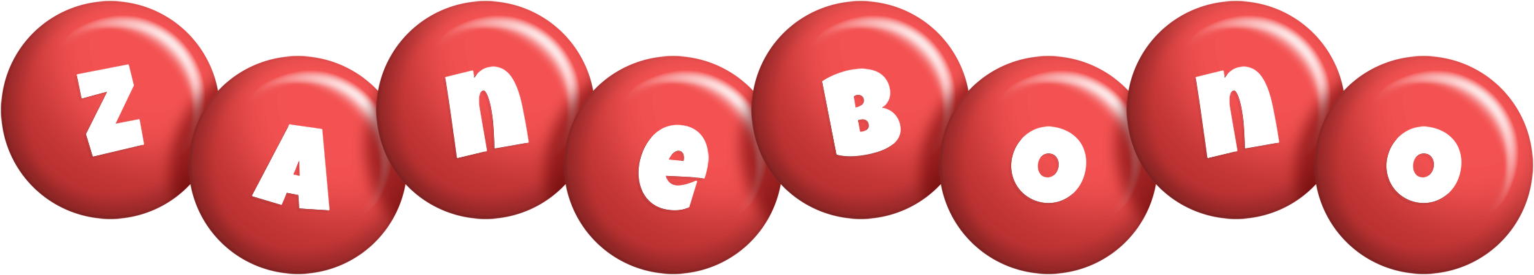 Zanebono candy-red logo