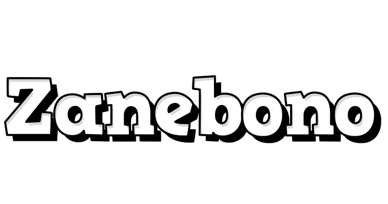 Zanebono snowing logo