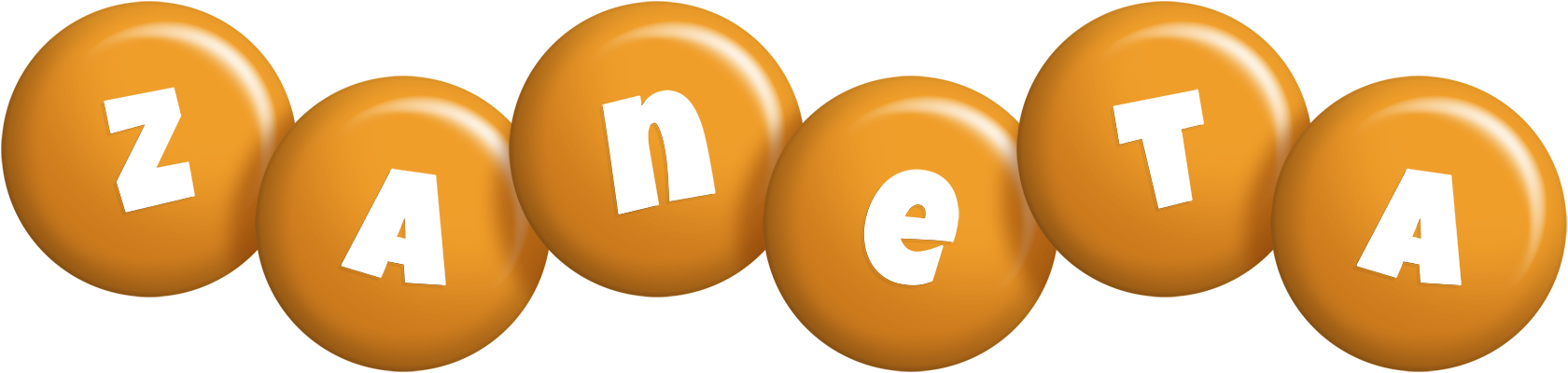 Zaneta candy-orange logo