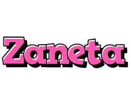 Zaneta girlish logo