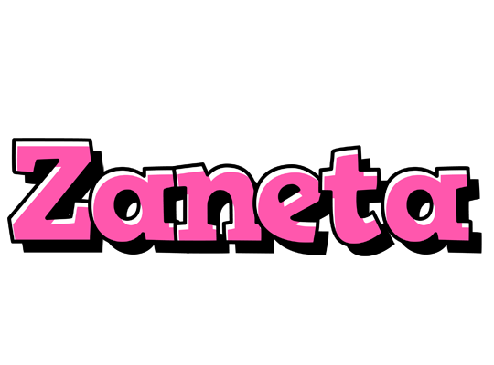Zaneta girlish logo