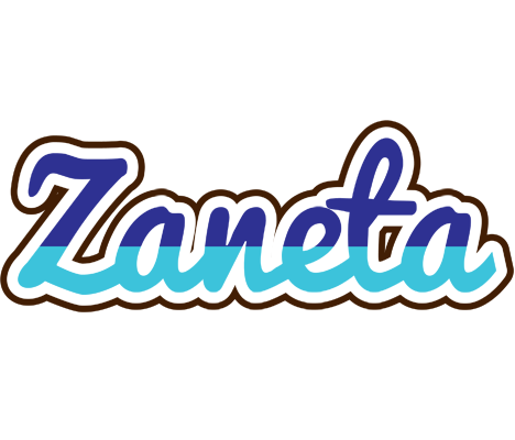 Zaneta raining logo