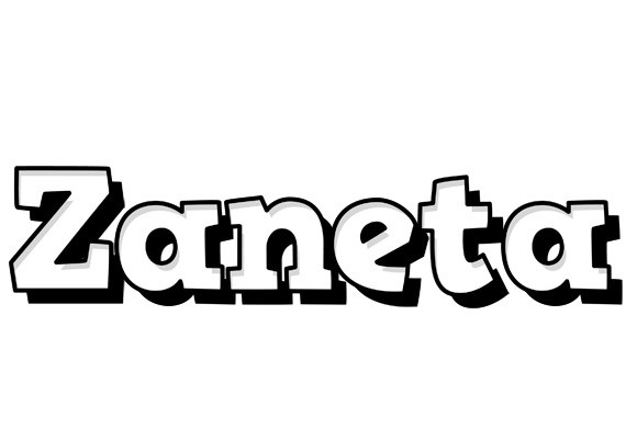 Zaneta snowing logo