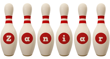 Zaniar bowling-pin logo