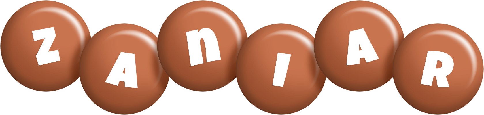 Zaniar candy-brown logo
