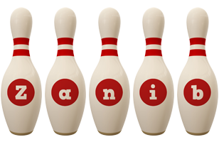 Zanib bowling-pin logo