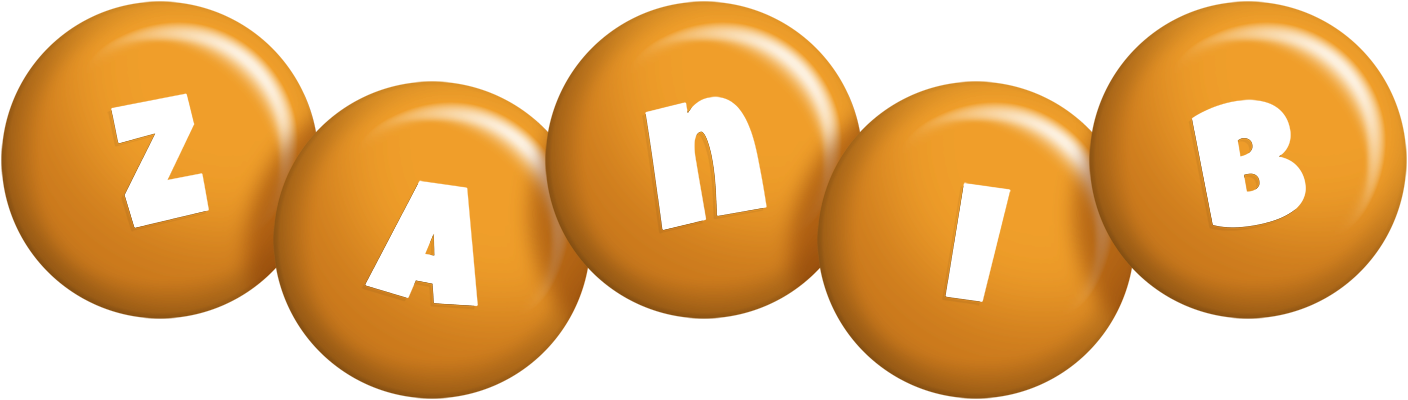 Zanib candy-orange logo