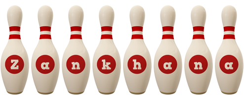 Zankhana bowling-pin logo