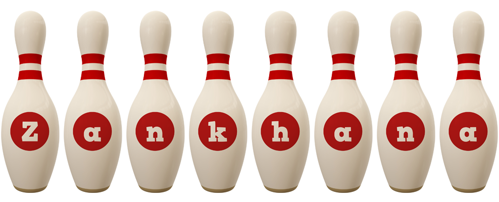 Zankhana bowling-pin logo