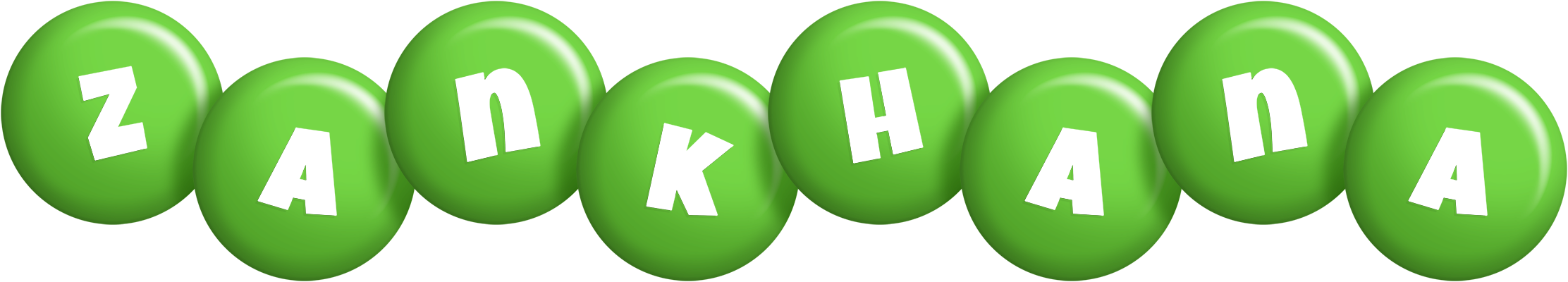 Zankhana candy-green logo
