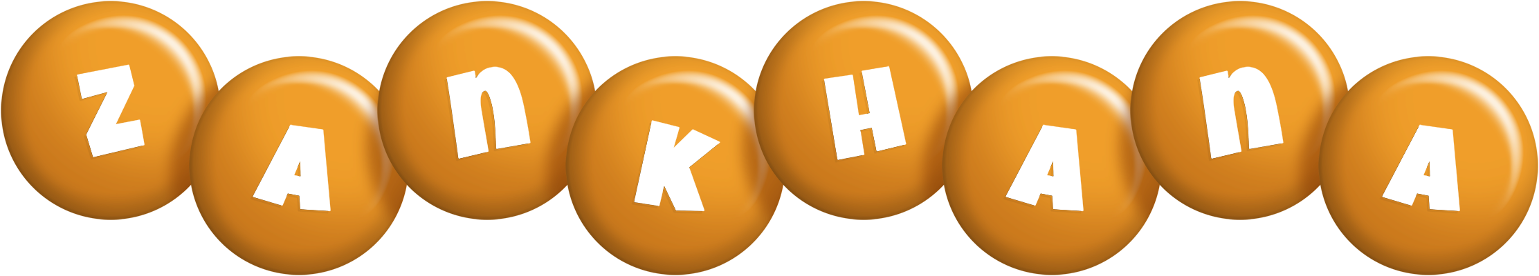 Zankhana candy-orange logo