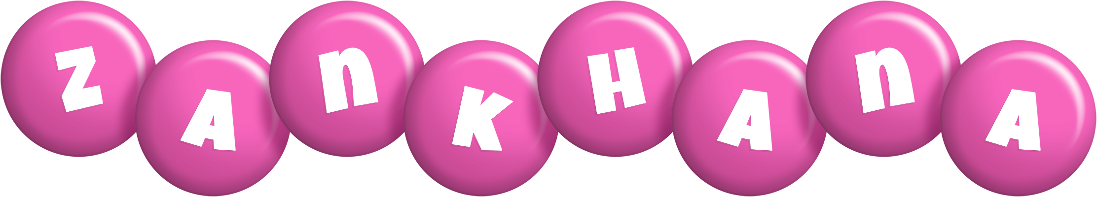 Zankhana candy-pink logo