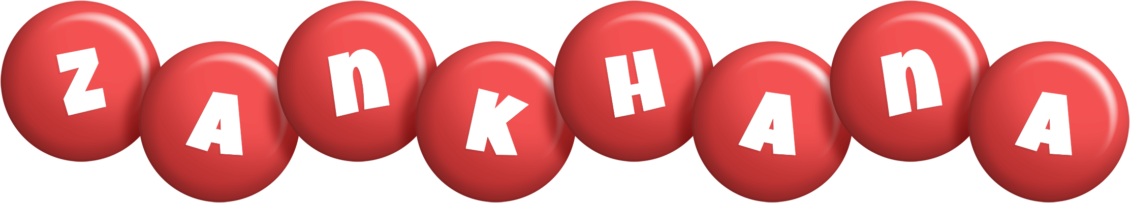Zankhana candy-red logo