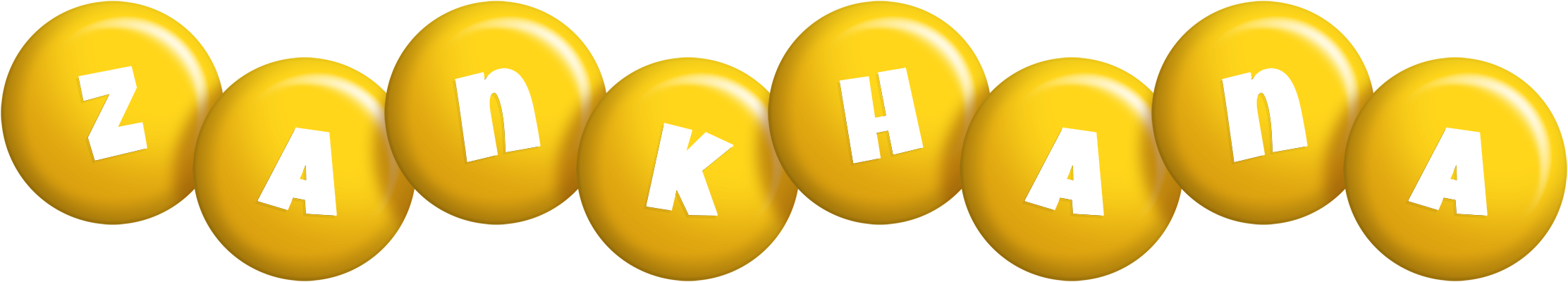 Zankhana candy-yellow logo
