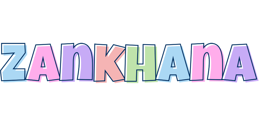 Zankhana pastel logo