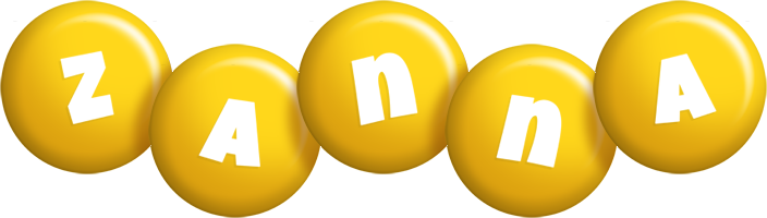 Zanna candy-yellow logo