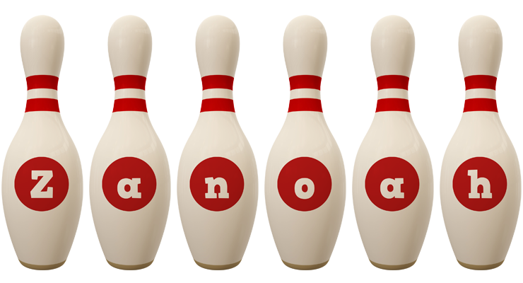 Zanoah bowling-pin logo