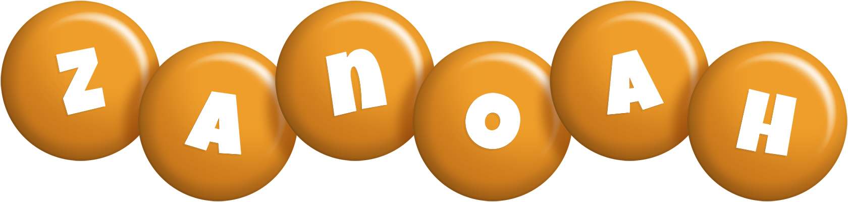 Zanoah candy-orange logo