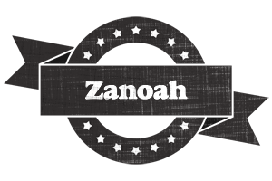 Zanoah grunge logo