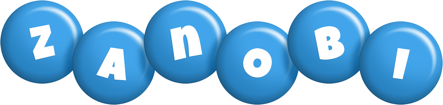 Zanobi candy-blue logo