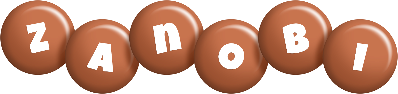 Zanobi candy-brown logo