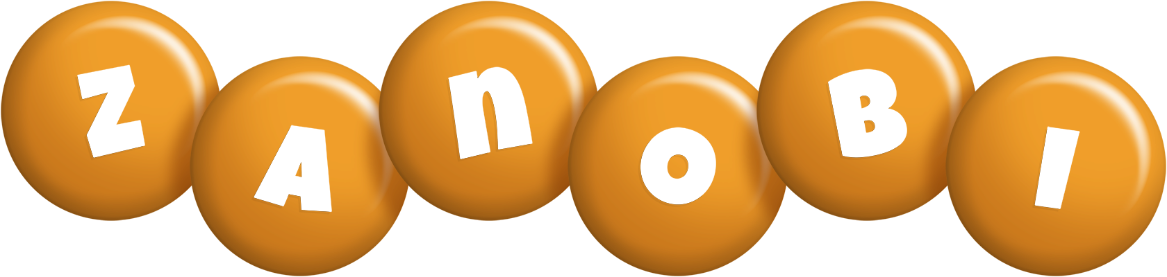 Zanobi candy-orange logo