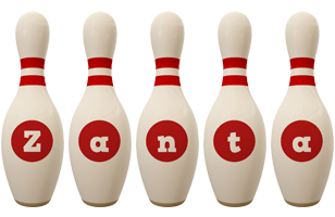 Zanta bowling-pin logo