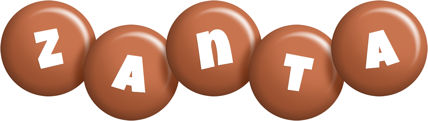 Zanta candy-brown logo
