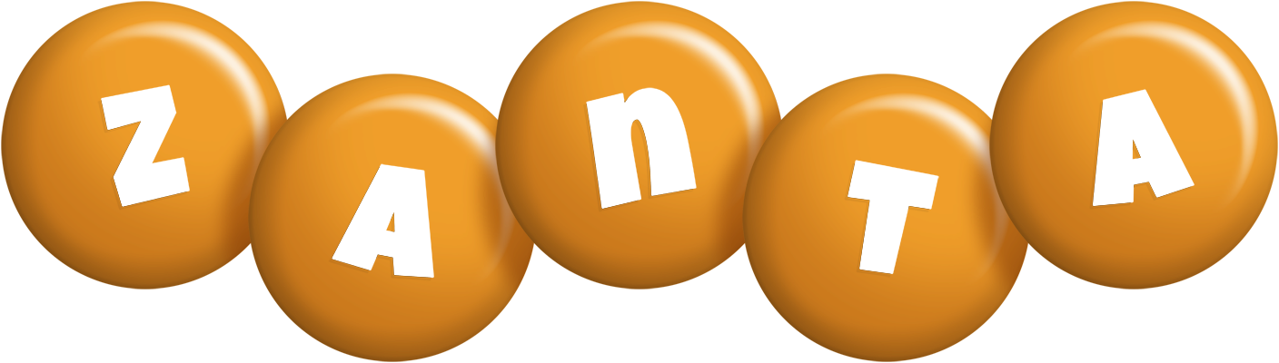 Zanta candy-orange logo