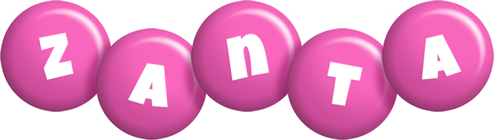 Zanta candy-pink logo