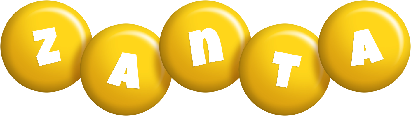 Zanta candy-yellow logo