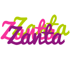 Zanta flowers logo