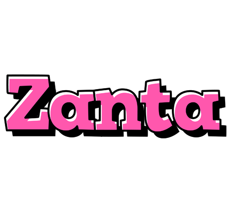 Zanta girlish logo