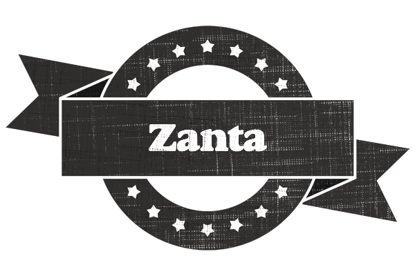 Zanta grunge logo